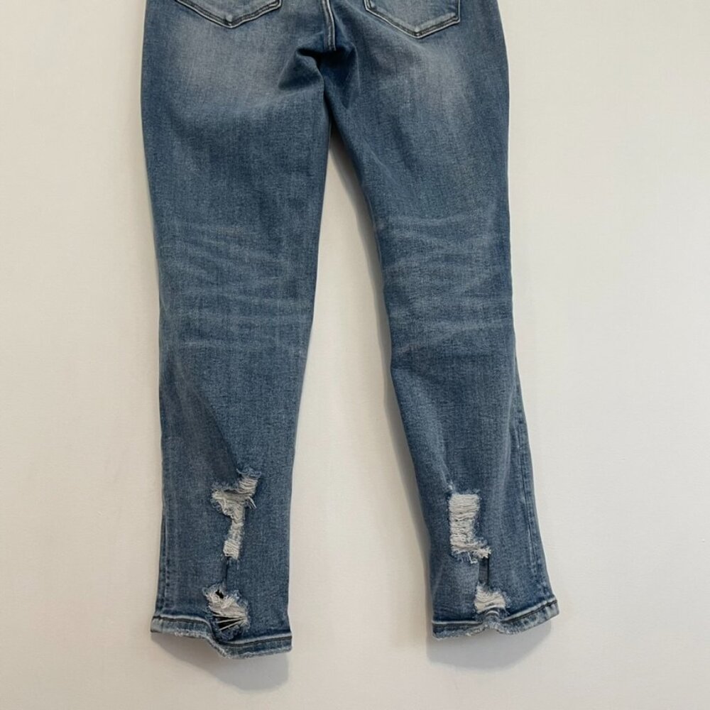 VERVET BY FLYING MONKEY ALTAR'D STATE Daisy Distressed Boyfriend Jeans Cropped - Picture 16 of 16